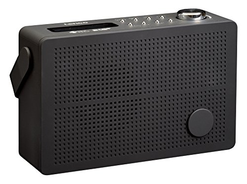 Lenco DAB + Digitalradio/UKW Radio PDR-030 Tragbar mit Akku, RDS-Anzeige, Senderspeicher, Wecker-Funktion, Kopfhörer-Anschluss, Teleskopantenne, schwarz