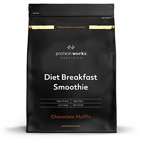 Diet-Breakfast-Smoothie | Schoko Muffin | Frühstück für unterwegs | Proteinreich & zuckerarm | THE PROTEIN WORKS | 2kg