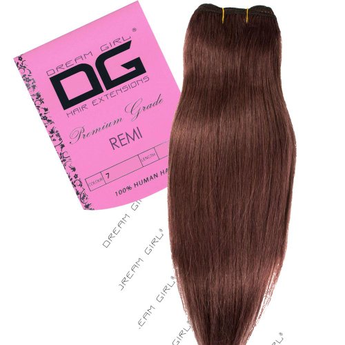 Dream Girl 18 inch Colour 7 Remi Weft Hair Extensions