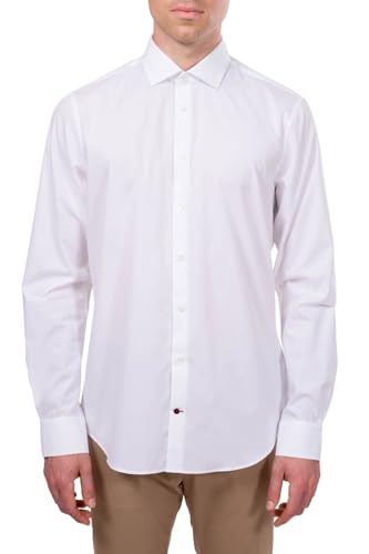 Tommy Hilfiger Tailored Herren CORE Stretch POPLIN Slim Shirt Businesshemd, Weiß (100), 40