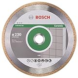 Bosch Accessories Bosch Professional 1x Diamanttrennscheibe Standard for Ceramic (für Stein, Keramik, Fliesen, Marmor, Ø 230 x 25,40 x 1,6 x 7 mm, Zubehör für Fliesenschneider)