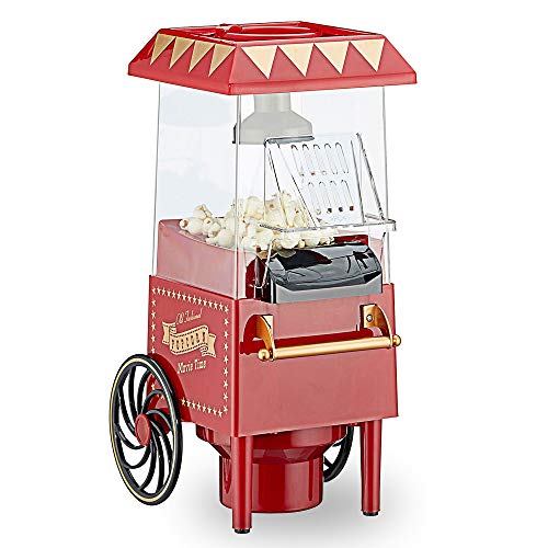 Retro Popcorn Maschine mit Heissluft fettreduziertes Popcorn Ölfrei Fettfrei Popcorn Automat