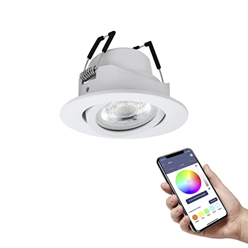 Eglo LED CCT Einbauleuchte Saliceto-Z weiß RGB, Smart Home connect.Z