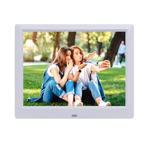 9 inch Digital Photo Picture Frames with Remote Control, Photo Video MP3 Player/4 Windows/Calendar/Alarm Clock/6 Languages Electronic Photo Picture Frame Support USB Drive SD/MS/MMC/SDHC Card