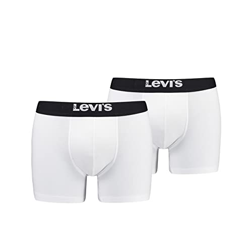 Levi's Mens Men's Solid Basic Boxers (6 Pack) Boxer Shorts, Black, L