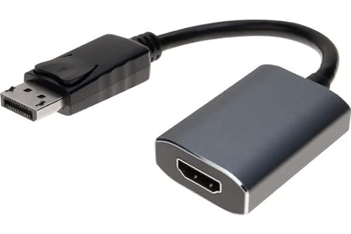 DisplayPort 1.2 / HDMI 2.0 Konverter + Audio Stereo , DisplayPort St. / VGA Bu., aktiv, schwarz