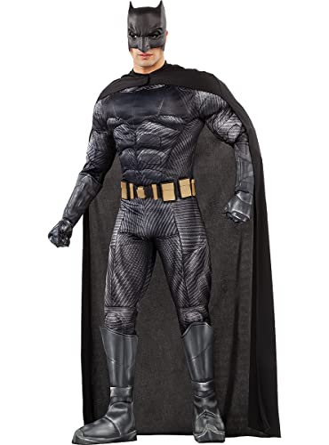 Funidelia | Batman Kostüm - Die Liga der Gerechten für Herren The Dark Knight, Superhelden, DC Comics - Kostüme für Erwachsene & Verkleidung für Partys, Karneval & Halloween - Größe XL - Schwarz