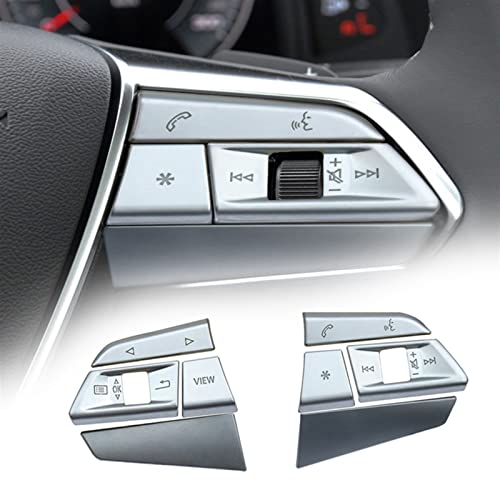 MSRAO Auto Lenkrad Schalter Taste Dekoration Abdeckung Für Audi A6 C8 A7 A8 2019 2020 2021