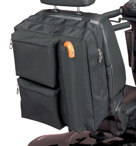Homecraft Deluxe Scooter Bag, Zipped Pockets for Padded Storage, High Quality Waterproof Polyester, Storage for Crutches & Walking Sticks, (Eligible for VAT relief in the UK)