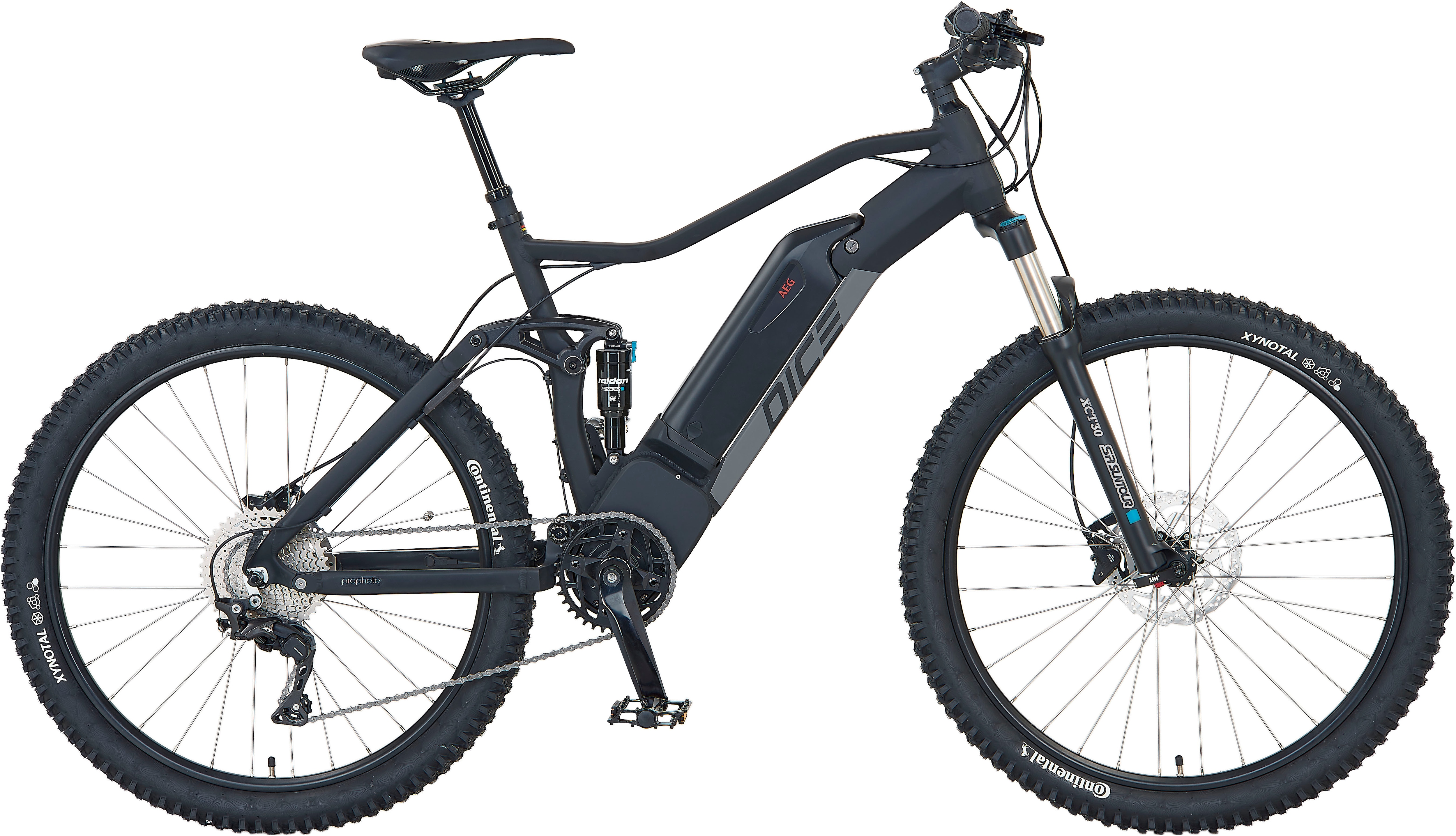 Prophete E-Bike "Prophete DICE 4.8", 10 Gang, Shimano, Deore XT, Mittelmotor 250 W