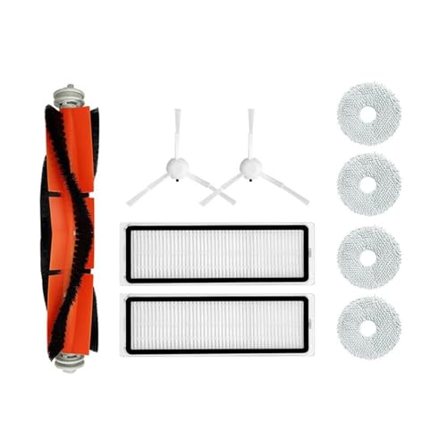 Filter-Mopp-Staubbeutel, kompatibel mit Dreame L10s Ultra, S10, S10 Pro, Xiaomi Mijia Omni X10+, Roboter-Staubsauger-Zubehör, Hauptseitenbürste (Color : Set 3)