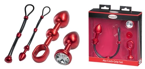 MALESATION Alu Cock-Grip Set klein, rot