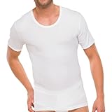 Schiesser Herren Rundhals T-Shirt Essentials doppelripp 3er Pack, Farbe:Weiß (100);Größe:9/3XL