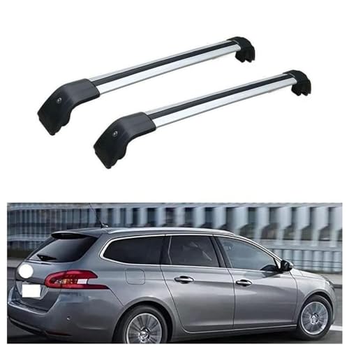 2 STK Auto Dachträger Schiene Querträger für Peugeot 308 SW 2007-2019. Autodachträger, Gepäckträger-Modifikationszubehör,B