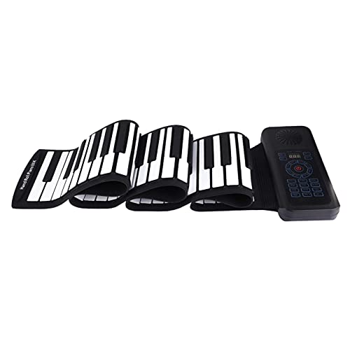 Roll-Up-Klavier, zusammenklappbare tragbare Tastatur, 88 Tasten, elektronische Tastatur, eingebauter Li-On-Akku, Spielzeug-Geschenkset, digitales Anfänger-Klavier, Roll-Up-Klavier, Musikgeschenke für