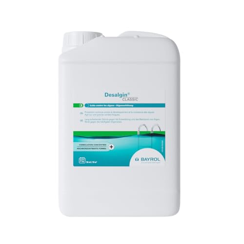BAYROL Desalgin - Flüssiges Algizid - Hochkonzentriert, ohne Chlor und mit Klareffekt - Verhindert Algenwachstum im Pool - 3 L