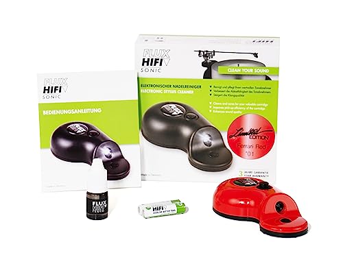 FLUX-Hifi Sonic Limited Edition - Ferrari rot - Elektrischer Nadelreiniger für Schallplattenspieler