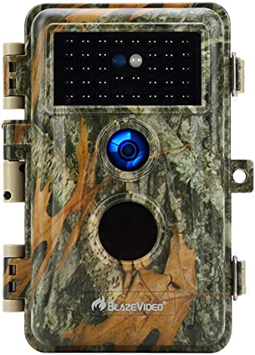 BlazeVideo 16MP 1080P Wildkamera Beutekamera, Digitale Wildtier Kamera mit Bewegungmelder und Nachtsicht, IP66 Wasserdicht, 2,4" Bildschirm