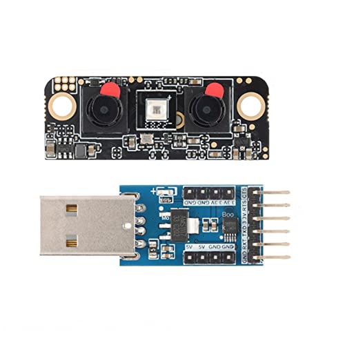 carrub FR1002 Gesichtserkennungsmodul 3D-IR-Infrarot-Binokularkamera-Live-Erkennung für Serielle UART-Kommunikation