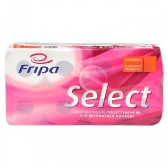 Fripa - Toilettenpapier select, 4-lagig(6 Pack à 8 x 160 Bl.)