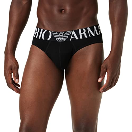 Emporio Armani Underwear Herren 110814CC716 Slip, Schwarz (Nero 00020), Medium