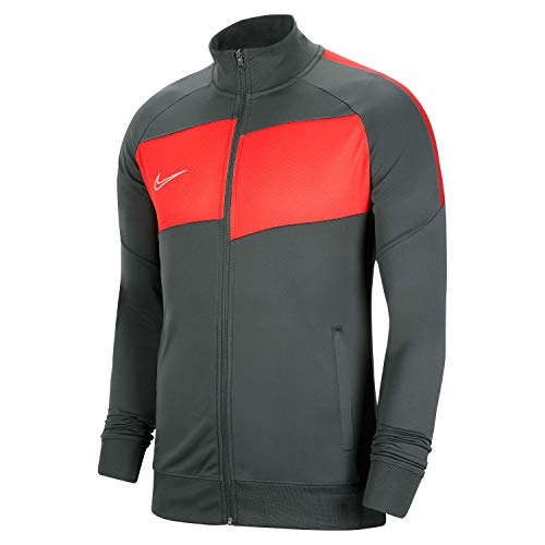 Nike Herren Academy Pro Knit Jacket Trainingsjacke, Anthracite/Bright Crimson/(White), S