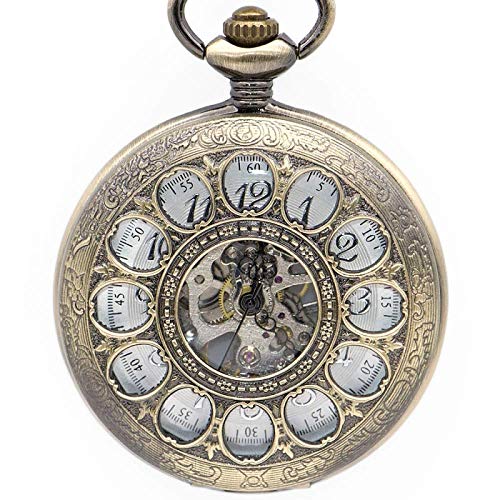 Einzigartige SteamSun Flower Hollow Design mechanische Taschenuhr männliche Uhr Retro Skelett Handaufzug Uhren Taschenuhr Geschenke für Familie dekorieren