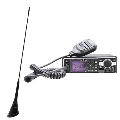 Paket CB-Radiosender und MP3-Player PNI Escort HP 8500 ASQ und CB-Antenne PNI Duplex 2000 CB-FM