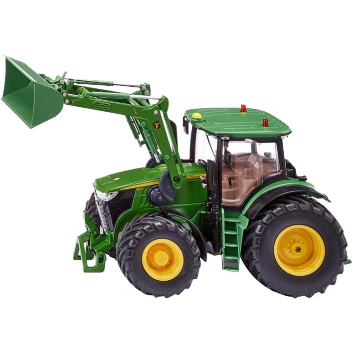 SIKU 6792, John Deere 7310R Traktor, Grün, Metall/Kunststoff, 1:32, Ferngesteuert, Steuerung mit App via Bluetooth, Ohne Fernsteuermodul