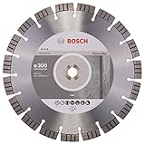 Bosch Professional Diamanttrennscheibe Best für Concrete, 300 x 25,40 x 2,8 x 15 mm