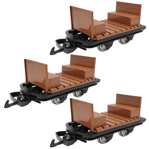 ML-Train 3er-Set Mannschaftswagen Lore Spur-G als Bausatz für Garten Modellbahn