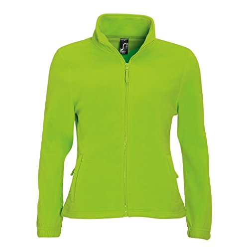 SOLS Damen North Fleece-Jacke mit durchgehendem Reißverschluss (M) (Limette)