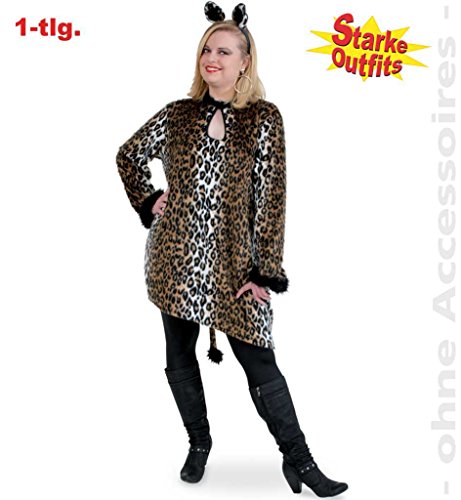 Bigshirt Leo Leopardenkostüm in Übergrößen , Größe:58