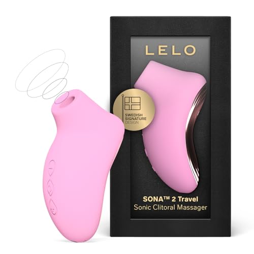 LELO SONA 2 Travel Reisevibrator für Frauen Mini Vibrator Leise Vibrator für Frauen Vibratoren Frauen Leise mit 12 Lusteinstellungen und Schallwellen-Technologie, Pink