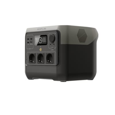 ECOFLOW River 2 Pro Powerstation LiFePO 4 Schutzkontakt-Steckdose, Zigarettenanzünder-Buchse, USB-A