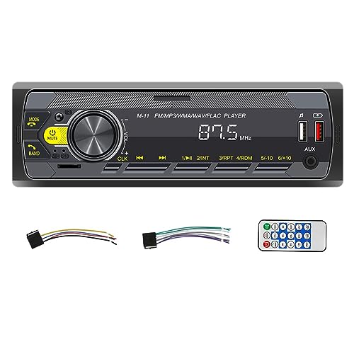 fumooa 4-Kanal-45-W-Bluetooth-Autoradio, Auto-MP3-Player, Multifunktions-Plug-In-U-Disk-Autoradio mit Mehrfarbenfunktion für das Auto