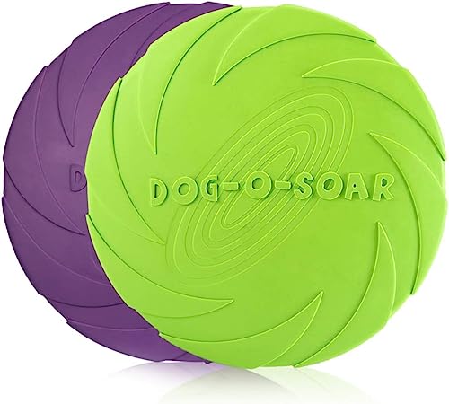 PETCUTE Hundefrisbee Hund Scheibe Hundespielzeug Frisbee Disc für Hunde 2 Stück ø 20 cm