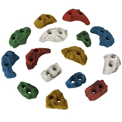 ALPIDEX Klettergriffe Klettersteine Tritte Größe XS - 15, 30, 60, 120 Stück, Farbe:bunt, Verpackungseinheit:60 Stück
