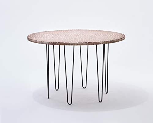 Mottez M504CTR Tischfüße, Draht, Höhe 71 cm, transparent, 4 Stück