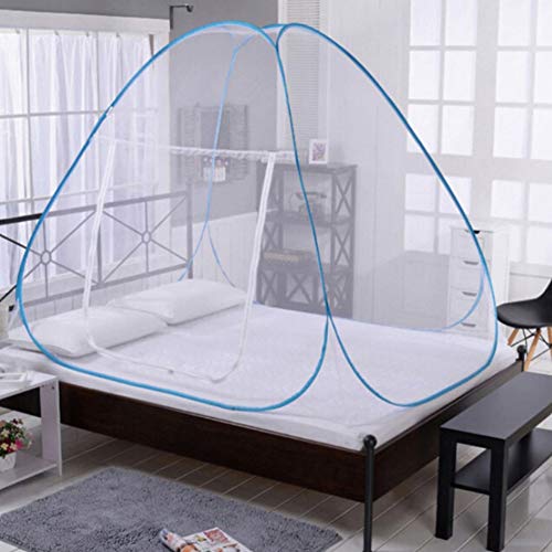 Etophigh Faltbares Moskitonetz Easy Bed Pop Up Zelt Installation Netzwerktür für Kinder Erwachsene Einzeltür