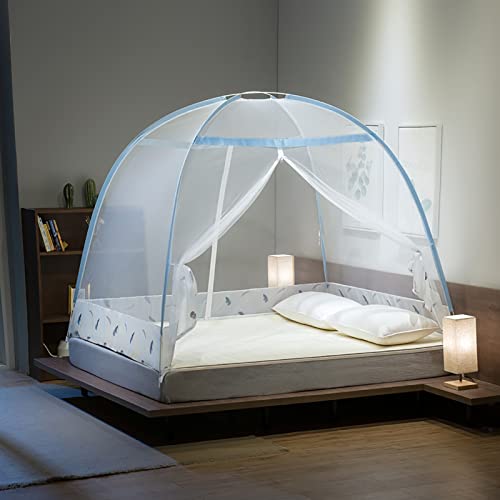 Pop-Up-Moskitonetz-Zelt, tragbares, faltbares Moskitonetz für Baby-Erwachsene, Reisen, Schlafzimmer und Camping im Freien, 02,150 x 200 cm