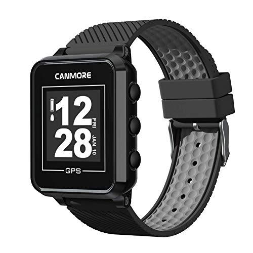 CANMORE TW353 GPS-Golfuhr, kontrastreiches LCD-Display, leichtes Golfzubehör, schwarz