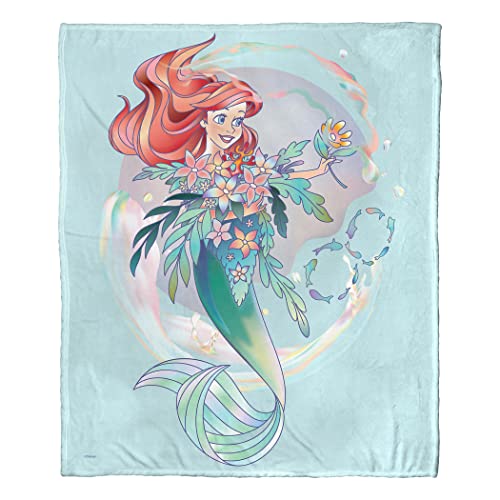 Northwest Little Mermaid/Ariel Silk Touch Überwurfdecke, 127 x 152,4 cm, Celebration Ariel