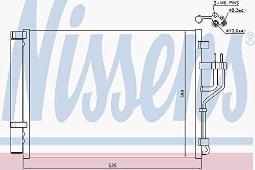 Kondensator für Klimaanlage Klimakondensator Klimakühler NISSENS (940353)