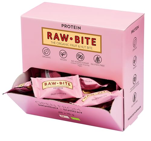 RAW BITE: Raw Bite - 4x Office Box mit je 45 Mini-Riegeln (Protein)