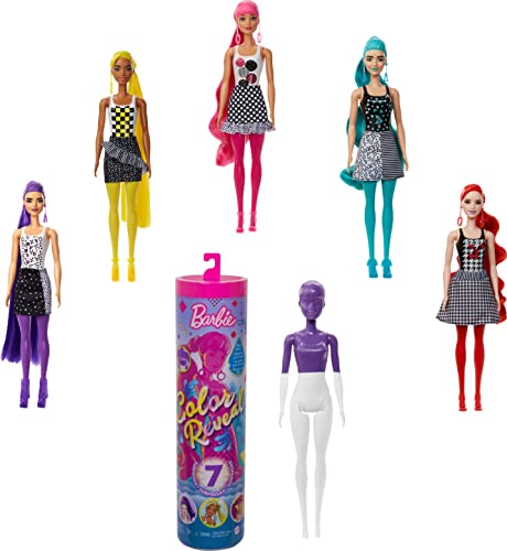 Barbie GTR94 Color Reveal Puppen, Mehrfarbig