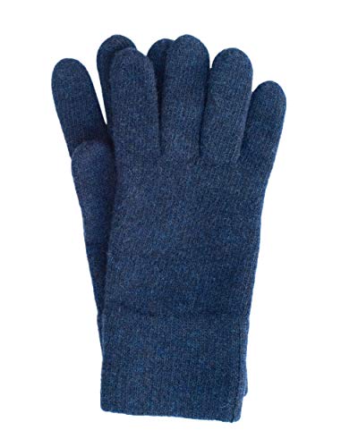 FosterNatur, Merino Herren Handschuhe / Fingerhandschuhe, 100% Wolle extrafine (8,5, Cosmos)
