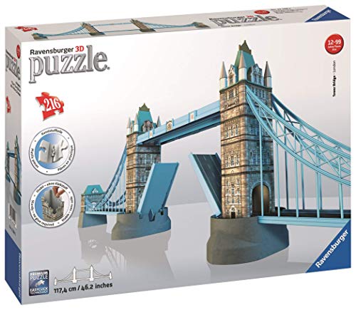 Ravensburger 12559 Tower Bridge London 3D-PuzzleBauwerke, 216 Teile