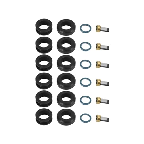 Einspritzventil Autozubehör 6PCS Einspritzdüsen Dichtung O-Ring Kit MD164888 Passend Für Mitsubishi 3000GT INP-014 Kraftstoff Injektor Düse