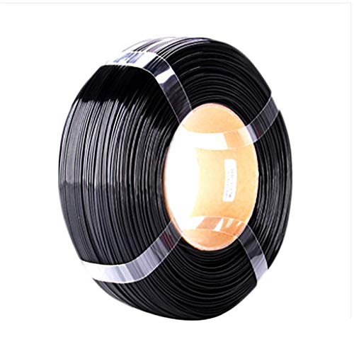 PETG-Filament-3D-Drucker, Filament 1,75 Mm, Maßgenauigkeit +/- 0,05 Mm, Spule 1 Kg, Druckmaterial, PETG-Filament Ohne Rolle(Color:schwarz)